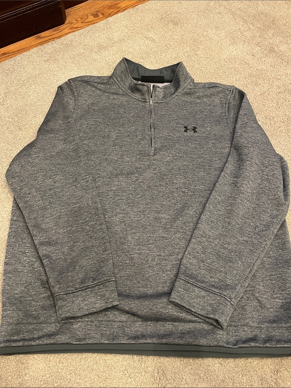 Under Armour Heather Gray 1/4 Zip Pullover